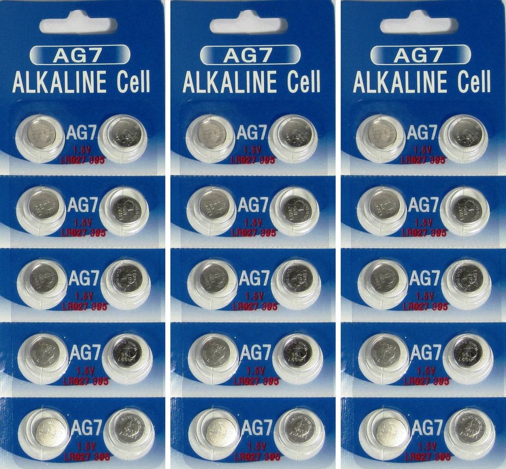 30 AG7 LR927 395 SR57 1.5 Volt Alkaline Cell Watch Batteries Ships From USA