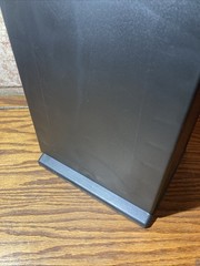 Vintage Laserline 25 VHS Tape Tower Storage Rack Black Plastic Video Movie Tower