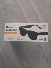 Wear iQ Wireless Smart Sunglass Bluetooth UV400 Polarized Lens Black Matte NIB