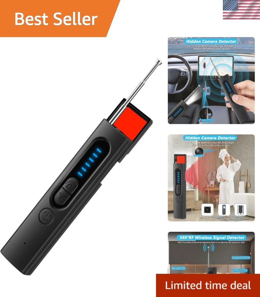 Compact Anti-Spy Detector with 30 Hours Battery, 4 Modes for Enhanced Security