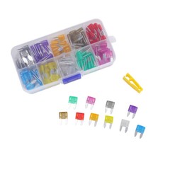 120pcs MINI Blade Fuse Assortment Auto Car Motorcycle SUV FUSES Kit APM ATM UTV
