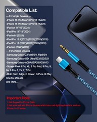 Samsung USB C Aux Cord, Braided Auxiliary to USB C, Type C to 3.5Mm Male Headpho