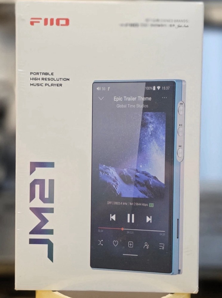 BRAND NEW FiiO JM21 Digital Audio Player with 4+64GB Memory, Color Black