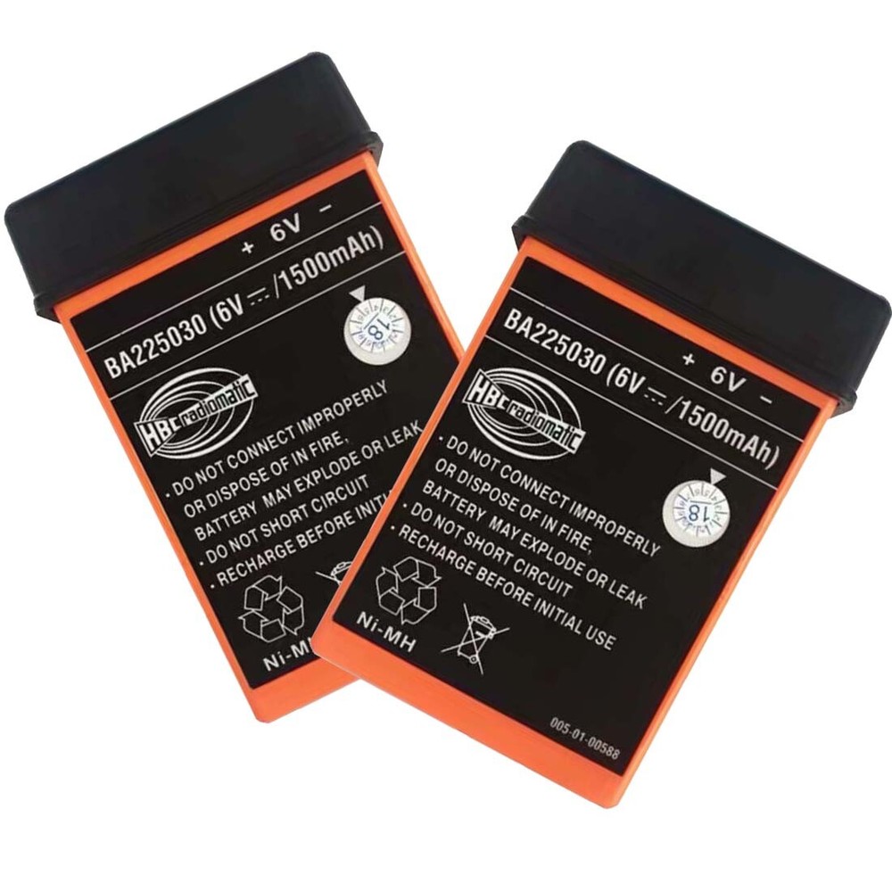 2Pcs BA225030 6V Ni-Mh Battery For HBC Crane Remote Pump Truck BA225030 Battery