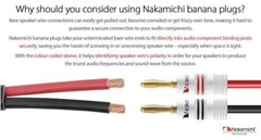 12pcs Nakami 24k Gold Plated 4mm Banana Plug Cable Wire Audio Speaker Connector