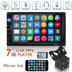 Double 2 Din 7″ IOS/Android 13 Car Stereo GPS Navi Radio Bluetooth CarPlay w/Cam