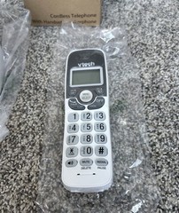 VTECH VG131 WHITE CORDLESS PHONE DECT 6.0 LIGHTED DISPLAY CALLER ID