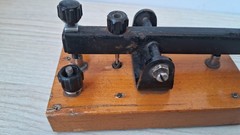 Vintage Morse Telegraph Key FEP Educational Wooden Russian Soviet USSR 1954