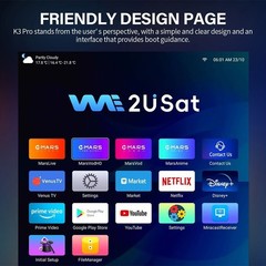 2026 WE2USAT K3 Pro 6K Smart TV Box WiFi6 Live TV Player Bluetooth Voice Assit