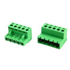 5 Pin 5.08mm Pitch Pluggable Mount Screw Terminal Block With Plug 10 PCS
