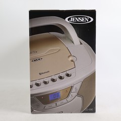 JENSEN CD-590-C CD-590 1-Watt Portable Stereo CD and Cassette Player/Recorder