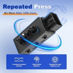 Upgraded Silverado/Sierra/Avalanche 6-Way Driver Seat Adjustment Switch