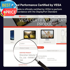 16K Displayport Cable 2.1, [VESA Certified] DP 2.1 Cable [16K@60Hz,8K@120Hz,4K@2