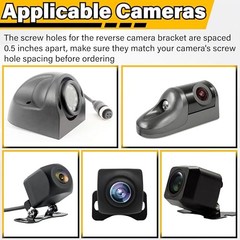 Backup Camera License Plate Mount, Rear Camera Back up Bracket, Universal Car