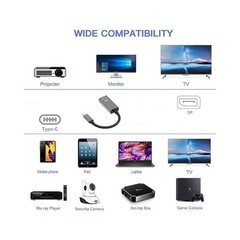USB C to Display Port 1.4 8K Cable 8K@60Hz 4K@144Hz Male to Female Adapter