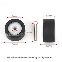 5PCS Various Sizes Deck Recorder Pinch Roller Tape Retractor Press Belt Pulley