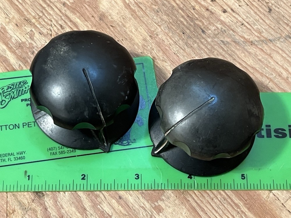 ’70s/60s vintage 53 mm large rotary console knobs Japan RCA Collins Raytheon