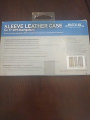 Magellan AN0113SGXXX Leather Sleeve Case for GPS – 5″ – Black