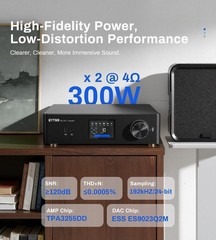 P30 300W x 2 Multiroom Streaming Amplifier Stereo Music Streamer with ESS ES9…
