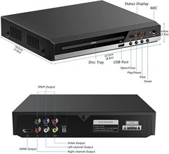 1080p DVD Player All Region Free DVD CD USB Player with HD+RCA Output US C7N0