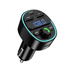Car phone charger BT FM Transmitter Player handsfree support U disk TF card