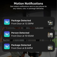 Wyze Battery Video Doorbell Color Night Vision Black [Chime NOT Included]