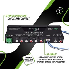 Timpano Car Audio Equalizer TPT-EQ7 with subwoofer control 7 Band Graphic EQ