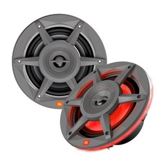 JBL 6.5″ 300 Watt Max Power 2-Way Marine RGB illumination Gray Speakers (Pair)