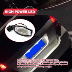 2 Pcs LED License Plate Light Lamp Tag Lights Compatible with Honda MDX TSX TL I