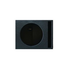 Single 12″ Vented Armor Coated Subwoofer Box with Painted Kerf Port 1″ MDF