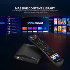 2026 We2USat K3 PRO Android Smart TV Box Media Player Bluetooth Voice Control US