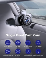 AZDOME 4K Dash Cam Front Camera Night Vision Car WiFi Recorder2880*2160 G-Sensor