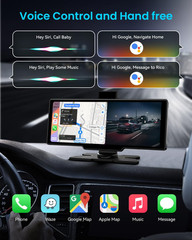 10.26″ Wireless Apple CarPlay Android Auto Portable Car FM Touch Screen Radio