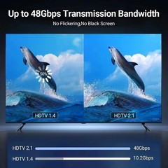 10ft USB-C to HDMI 2.1 Cable Adapter 8K 60Hz for Samsung MacBook Android iPhone