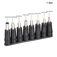 8 x DC Power Adapter Kit 5.5 x 2.1mm Jack Converter Barrel Connector Sets
