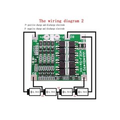 4 Packs 14.8V 4S 30A Lithium-Ion Battery BMS Protection Board with Balancing