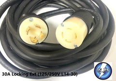 30 AMP ENTERTAINMENT CABLE GENERATOR POWER CABLE L14-30 125/250V SO 10/4 600V