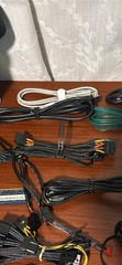 BOX OF ELECTRONICS CABLES ETHERNET, HDMI , USB TYPE C