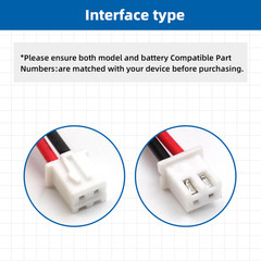 2-Pack 7.4V 2600Mah Rechargeable Battery Li-ion Batteries Pack with XH2.54-2P