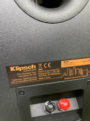 Klipsch Reference R-41M Bookshelf Home Speakers, Black Textured Wood Grain Vinyl
