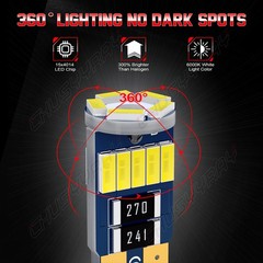 LED 921 Reverse Backup + 2825 License Plate Light for GMC Sierra 1500 2014-2020
