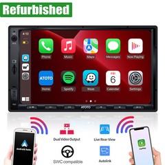 ATOTO F7 WE 7in 2DIN Car Stereo Radios Wireless Android Auto & CarPlay,Bluetooth