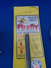 FIRESTIK FL3-B 3′ BLACK CB ANTENNA W/ SINGLE GROOVE MIRROR MOUNT, 18 FT. COAX