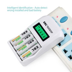 EBL AA AAA Rechargeable Batteries 2800mah 2300mah 1.2V NiMh w/ LCD Charger Lot