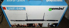 Gemini UHF-04M 4-Channel UHF Handheld Microphone Set w/Receiver. Demo Unit