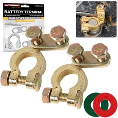 Top Post Angle Type Brass Car Battery Terminal Pole Connector Clamp Disconnect