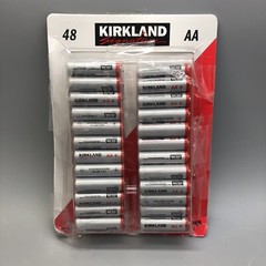 Kirkland Signature Alkaline AA Plus Batteries, 48 PK Exp 2035 Repackaged in box