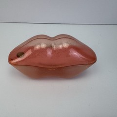Lip Phone Bluetooth Receiver, Pink Wireless Retro Handset Open Box