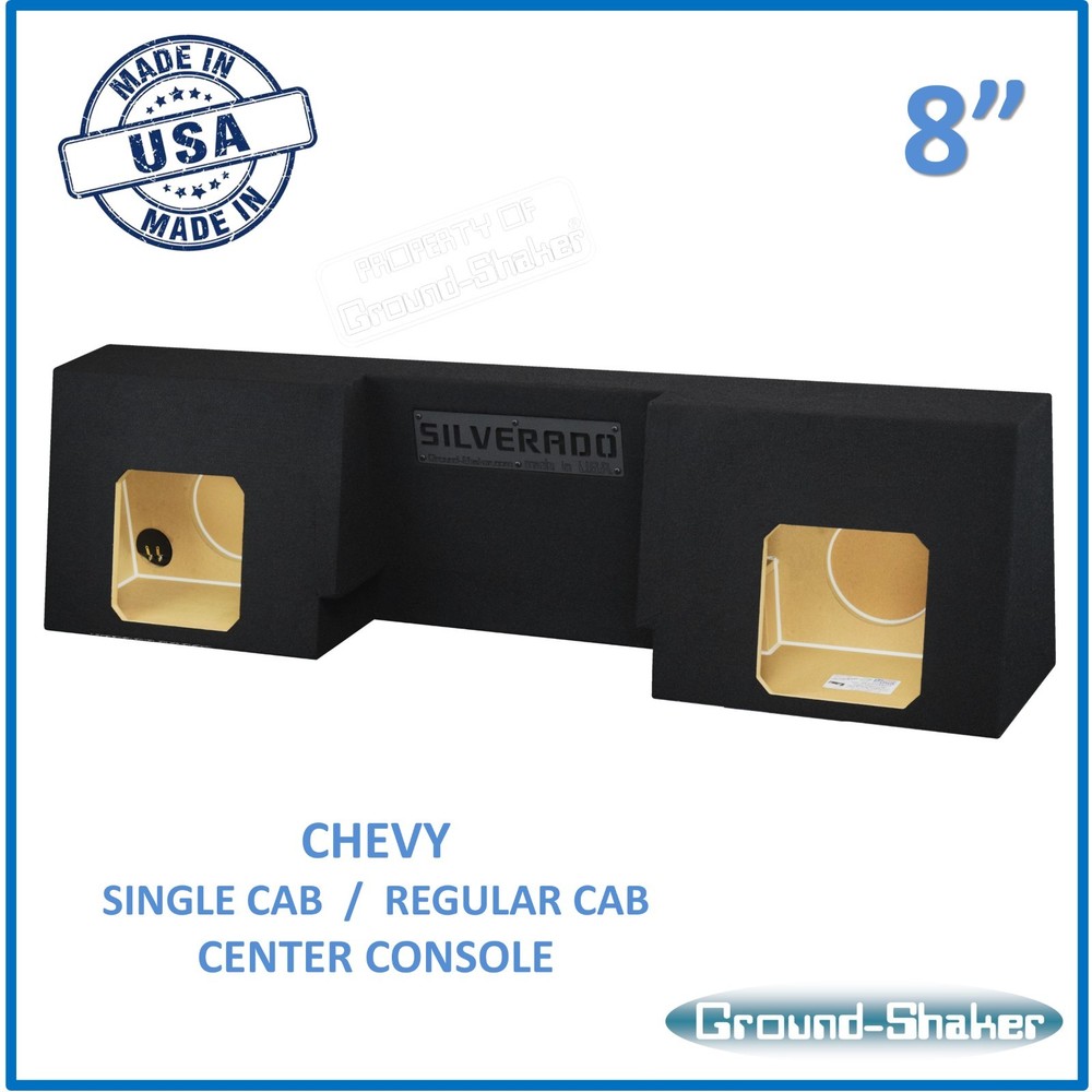 Regular Cab / Single Cab 8″ Sub Box Subwoofer Enclosure For Kicker Solo Baric