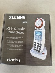 Amplified Cordless Phone Accessory Handset, Red Ringer, XLC8, XLC8HS a433